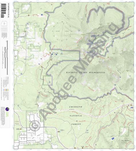 Humphreys Peak Az Amtopo By Apogee Mapping Inc