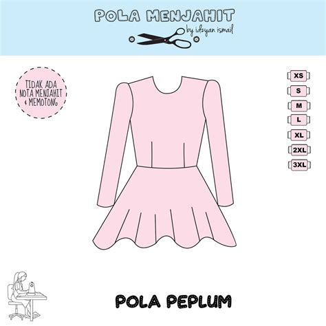 Jasa pembuatan pola baju berbagai model, bisa request model. POLA BAJU PEPLUM | POLA KURUNG PEPLUM | POLA BAJU SAHAJA ...