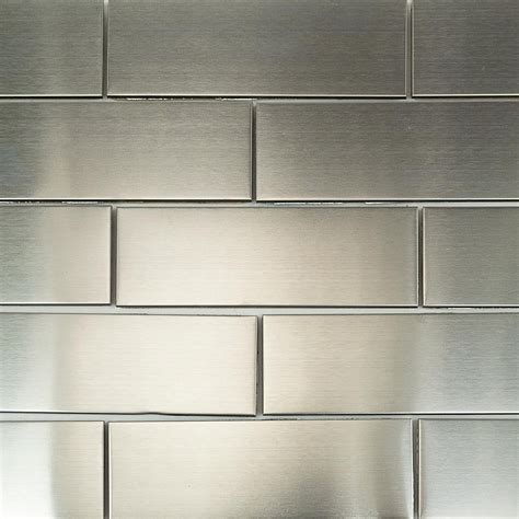 Ivy Hill Tile Stainless Steel 2 In X 6 In Stainless Steel Floor And