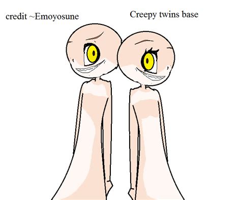 Creepy Twins Base By Emoyosune On Deviantart