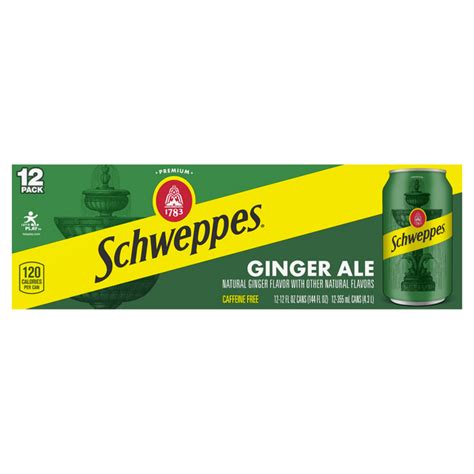 Save On Schweppes Ginger Ale Soda Caffeine Free 12 Pk Order Online
