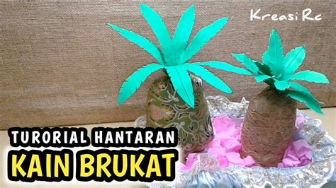 Kain batik rm10, bunga eco rm2.10, kotak kek. Hantaran Bentuk Nanas - Kain Brukat , Cara membuat ...