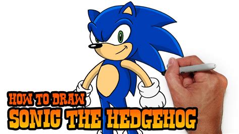 How To Draw Sonic The Hedgehog Video Lesson Youtube