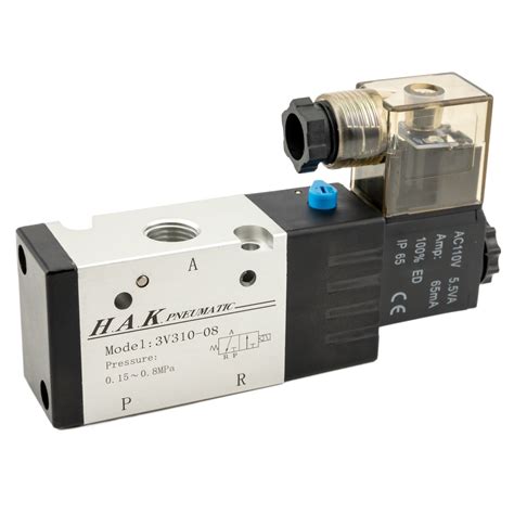 Pneumatic 3 Way3 Port2 Position Directional Single Coil Solenoid