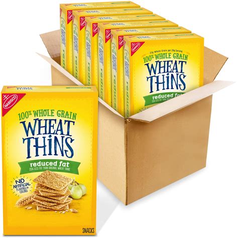 Wheat Thins Reduced Fat Whole Grain Wheat Crackers 6 8oz Boxes