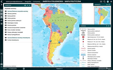 Ameryka Po Udniowa Mapy W Komplecie