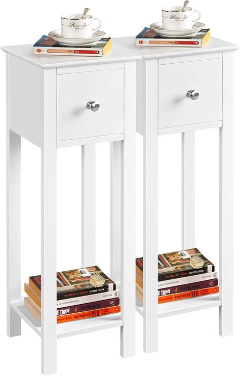 Yaheetech Nightstand Set Of 2 Bedside Tables With Drawer