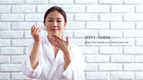 how to perform gua sha facial massage youtube