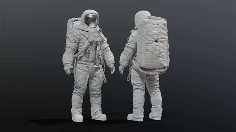 Nasa Apollo 11 Space Suit 3d Model By Albin