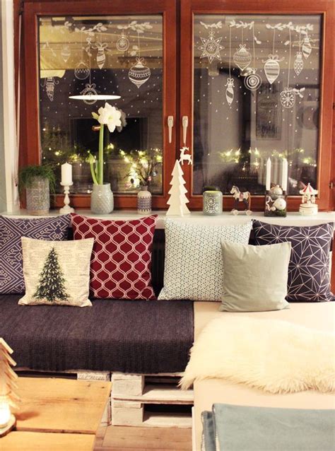 Kreidemarker vorlagen ✎ schöne fenster an ostern, weihnachten oder im herbst! Dekorative Fenstermalerei mit Weihnachtsschmuck (s ...
