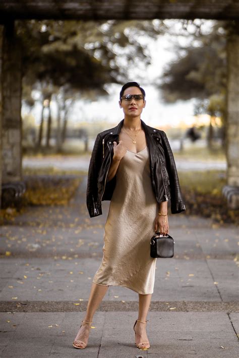 5 ways to style a crushed silk slip dress for the fall — grace byers