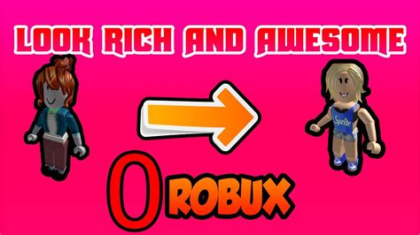 Roblox How To Look Richlike Pro People With 0 Robux 2020 Girls