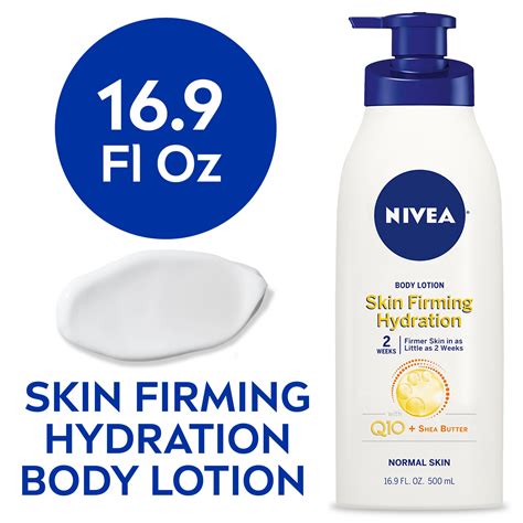 Nivea Skin Firming Hydration Body Lotion With Q10 And Shea Butter 16 9 Fl Oz Pump Bottle