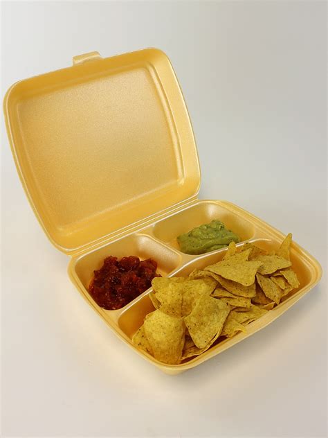 Ideal for both hot and cold food. Styrofoam Containers | Meal Compartment Trays
