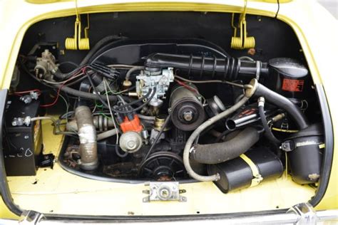 1971 Yellow Volkswagen Karmann Ghia Very Low Original Miles For Sale