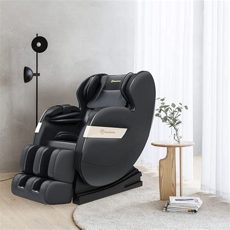 Real Relax® Favor 03 Plus Full Body Shiatsu Massage Chair Homedic Shiatsu Foot Massager Black