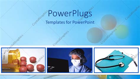 Powerpoint Template Medical Science Collage With Medication Pills