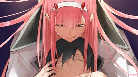 Share the best gifs now >>> Zero Two, Hiro, Darling in the FranXX, Anime, 1920x1080 ...