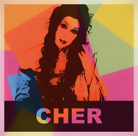 Cher Color Pop Art Painting By Dan Sproul