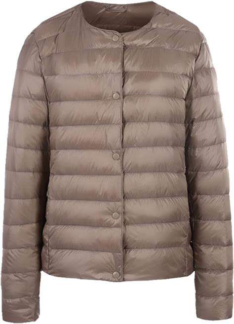 Womens Lightweight Down Jacket Ultra Light Quilted Padded Puffer Coat