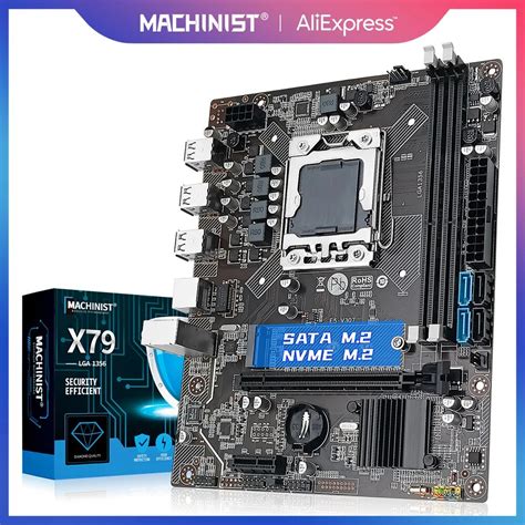 Machinist X79 Lga 1356 Motherboard Support Ddr3 Reg Ecc Ram And Xeon E5 2420 V2 2440 Cpu M 2