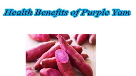 8 Health Benefits Of Purple Yam Youtube