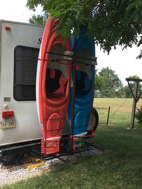 Dyi Kayak Rack For The Back Of A 5th Wheel Camper This Is The First