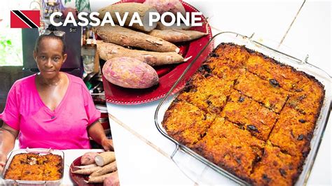 hearty cassava pone by ms cindy in grande riviere trinidad and tobago 🇹🇹 foodie nation youtube