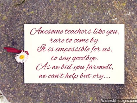 Farewell Messages For Teachers Goodbye Quotes For Teachers And
