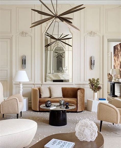 Modern Classic Living Room In Caffe Latte Tones