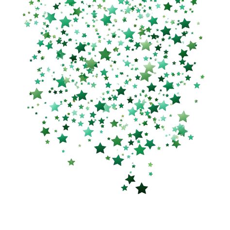 Green Star Confetti Green Stars Sparkle Decoration Cutout Png File