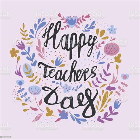 Happy Teachers Day Vector Illustration Stock Vector Art And More Images