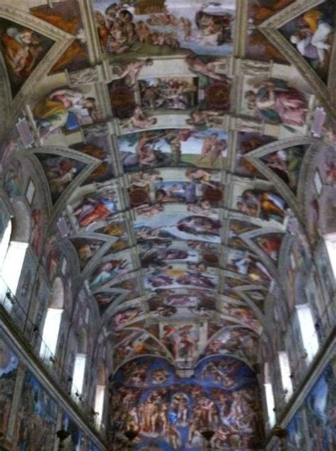 Sistine Chapel Ceiling Painted By Michelangelo Between 1508 And 1512