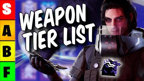 The Best Weapon Tier List For Operation Dread Factor Y8s2 Rainbow