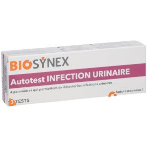 BIOSYNEX Autotest Infection Urinaire Boîte de 3