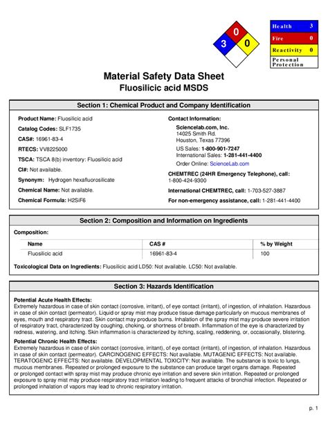 Material Safety Data Sheet By Phong Le Issuu Vrogue