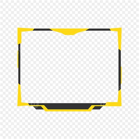 Streaming Clipart Vector Stream Overlay Facecam Yellow Obs Studio