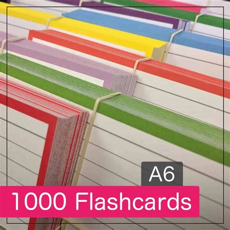 1000 Flashcards A6 Formaat 20 Pakjes Flashcards Bestellen