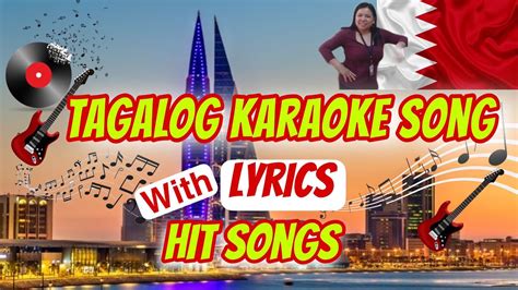 Tagalog Karaoke Song With Lyrics Hitsongs Youtube