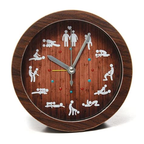 Wood Sex Position Clock Kama Sutra Sex Position Clock 24 Hours Etsy