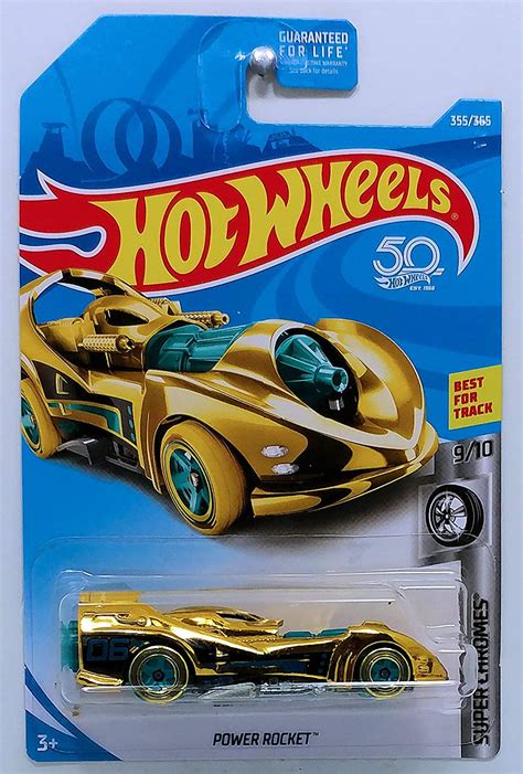 Hot Wheels 2019 Super Chromes 910 Power Rocket Gold