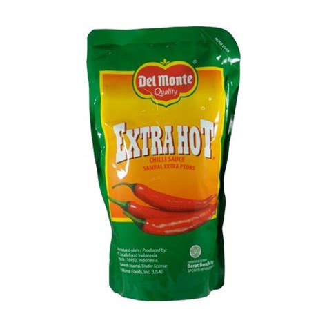 Jual Saus Sambal Extra Hot Chilli Sauce Sambal Extra Pedas Pouch Refill 1kg Delmonte Di Lapak