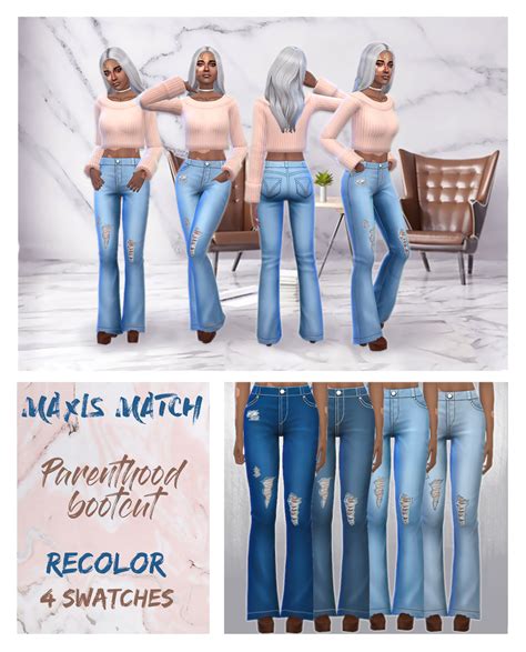 Emmibouquet My Very First The Sims4 Cc Creation Recolor Of Sims 4