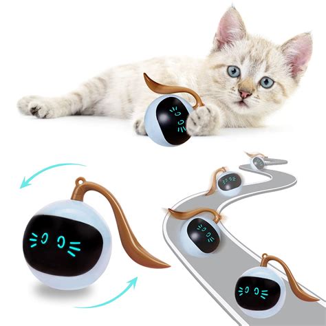 Automatic Cat Ball Toys Interactive Electric Usb Rechargeable Self
