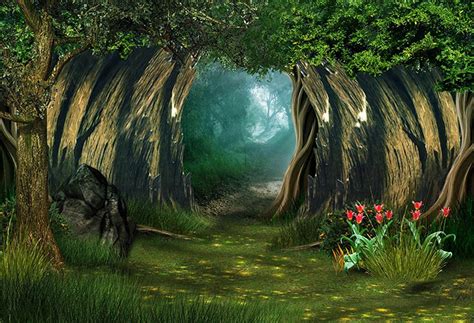 Wild Photo Backdrop Enchanted Forest Photo Booth Props Nature Scenery