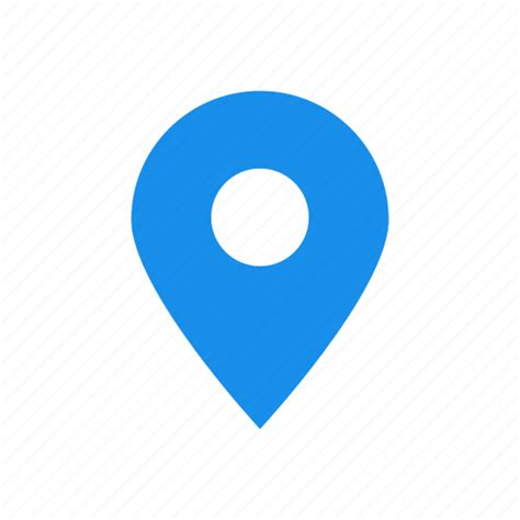 Address Blue Location Map Marker Icon