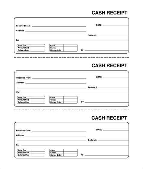 Receipt Template 90 Free Printable Word Excel Pdf Format Download