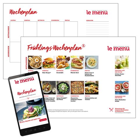 Mealplanning:einfacher wochenplan für die ganze familie. le menu - EINFACH. RAFFINIERT. KOCHEN.