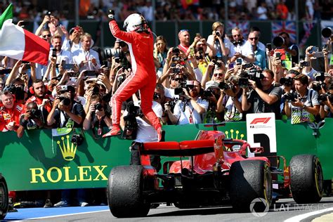 Sebastian Vettel Wins The Grand Prix Of Silverstone Motorsport Winnaar Ferrari