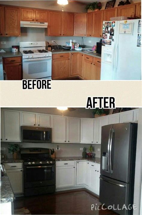 Use only paints that are designed for this use. Our inexpensive kitchen remodel! Painted cabinets using ...